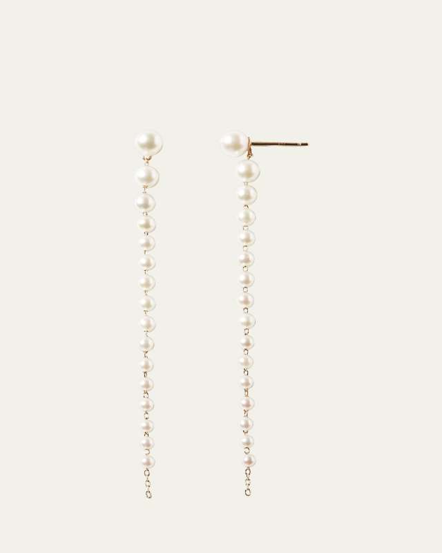 Graduated Akoya Pearl Drop Earrings